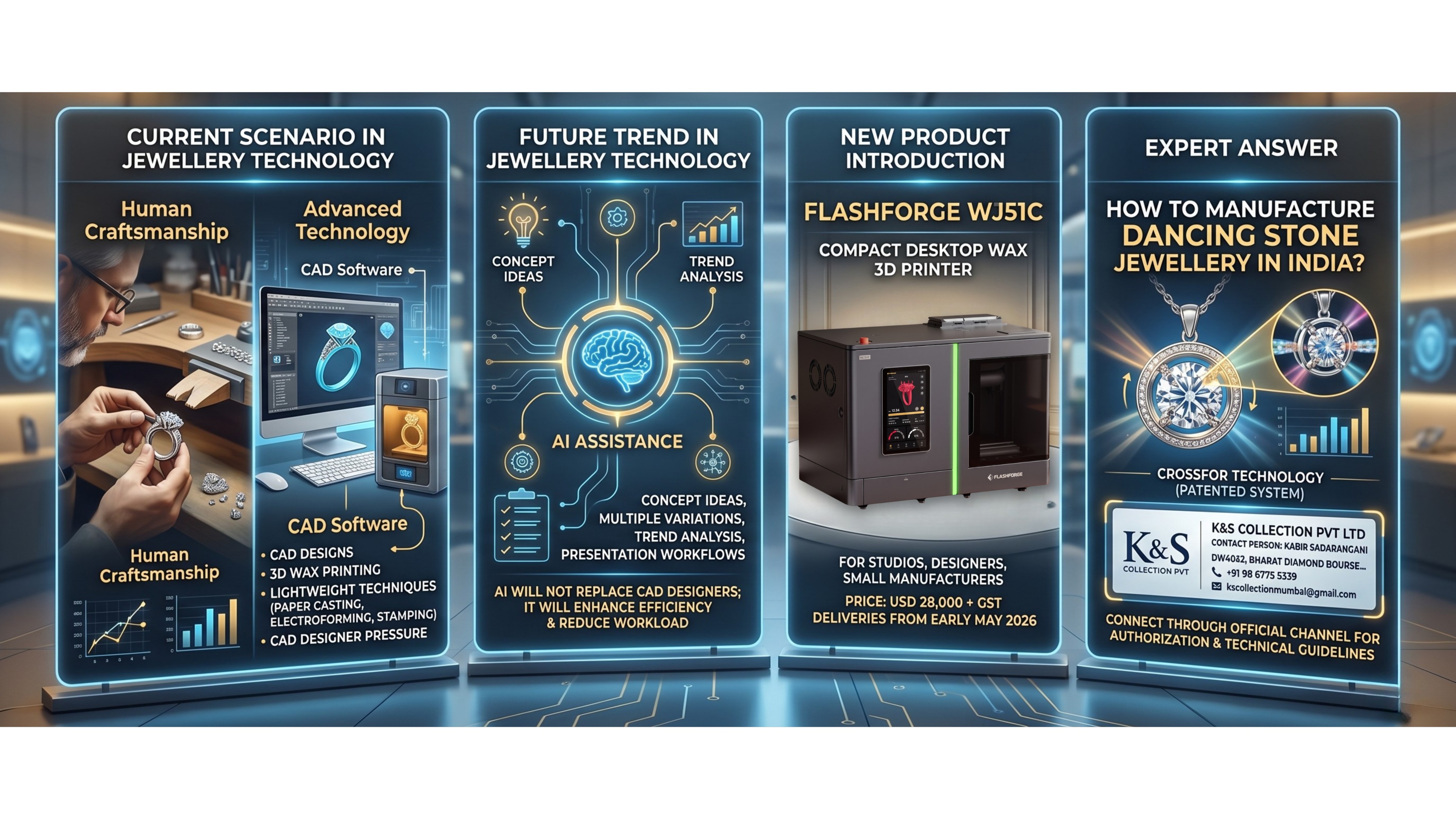 Advancing Jewellery Technology: The Role of AI, 3D Printing, and Expert Design in Shaping the Future