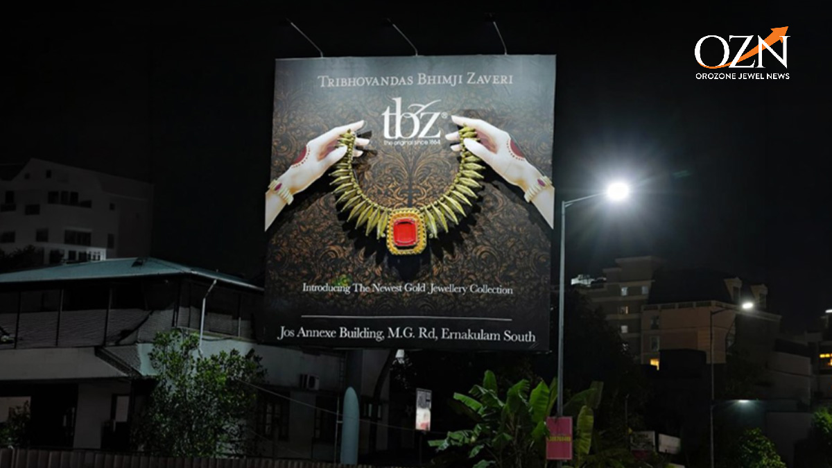 TBZ Unveils 22-Foot 3D Necklace Billboard in Kochi