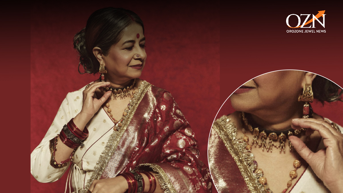 Rekha Bhardwaj’s Regal Ethnic Look Puts Motifs By Surabhi Didwania in Focus